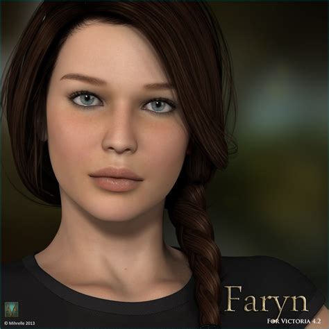 jennifer lawrence mrl faryn celebrity 3d model for daz