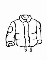 Winter Coat Coloring Clothes Clipart Kids Pages Draw Clip Coats Line Jacket Printable Cliparts Drawing Colouring Hat Color Cold Library sketch template