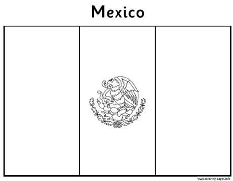 mexican flag  coloring page printable