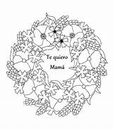 Dia Madres Las Feliz Coloring Pages Madre Index Coloriages Color Getcolorings sketch template