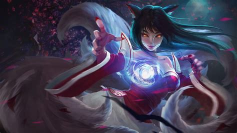 women with weapons video game characters ahri league of legends
