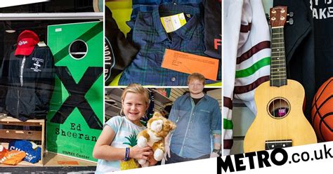 generous ed sheeran donates 300 items to local charity shop metro news