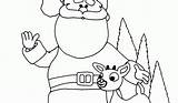 Reindeer sketch template