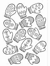 Coloring Mittens Pages Printable Kids Color Bright Colors Favorite Choose sketch template