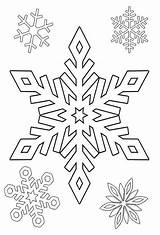 Coloring Winter Pages Print Snowflakes Snowflake Kids Patterns Nieve Copos Colouring Google Color sketch template