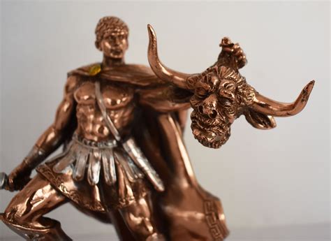 theseus mythical king  founder hero  athens slaying etsy