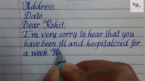 letter   sick friend monocursive handwriting  eng teach youtube