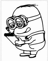 Coloring Minion Pages Christmas Getcolorings Cool sketch template