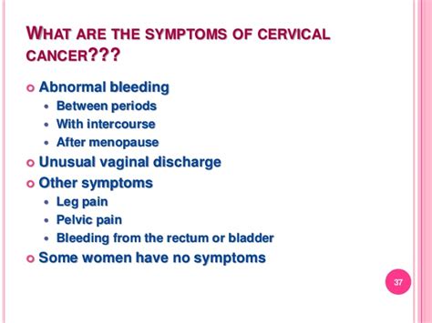 cervical cancer symptoms after menopause what the color of your pee