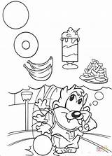 Coloring Taz Baby Pages Printable Drawing sketch template