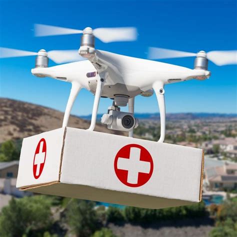 los drones suministran medicamentos en zonas remotas