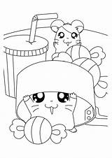 Hamtaro Coloring Pages Cute Tv Series Choose Board Sheets Color Kids Cartoon sketch template