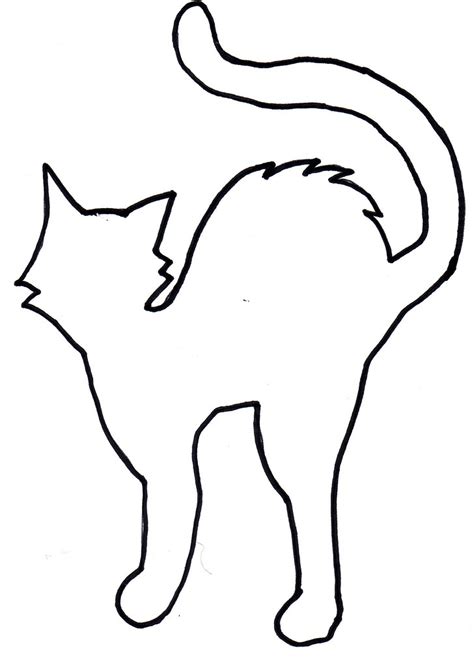 shelterpop cat template template  black paper cat cuto flickr