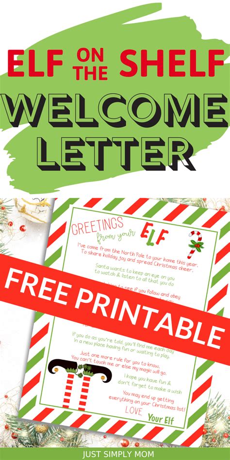 elf   shelf  letter printable  ideas   north