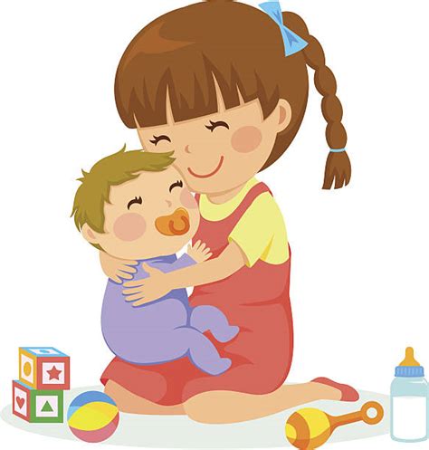Sister Love Cartoons Clip Art Vector Images And Illustrations Istock