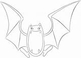 Golbat Coloring Pages Pokemon Zubat Printable Supercoloring Drawing Template Categories sketch template
