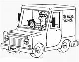 Postman Pat Coloring Mail Pages Royal Car Truck Colouring Ride Drawing Color His Getdrawings Postal Template sketch template