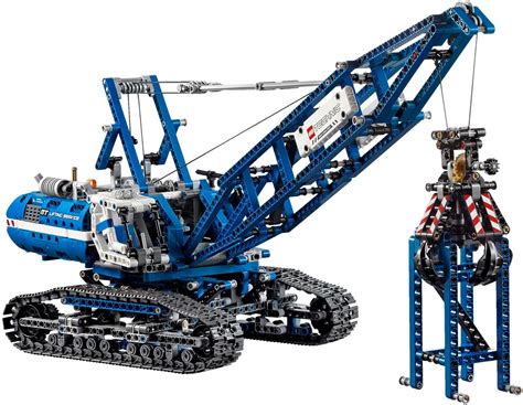 review lego technic crawler crane   test pit