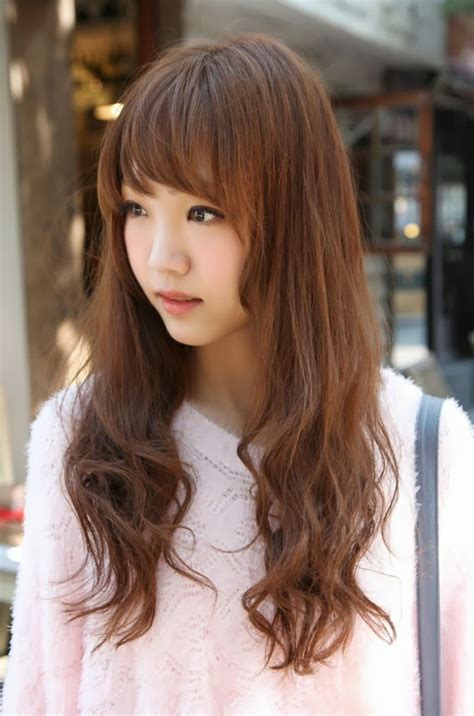 world latest fashion trends most 10 beautiful korean girls new hairstyle images 2013 14