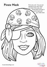 Pirate Mask Colouring Pirates Pages Kids Colour Masks Activityvillage Activities Become Member Log Village Activity Explore sketch template