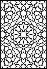 Alhambra Pattern Granada Geometric Spain Mosaicos  Doverpublications Dxf Patrones Para Dover Publications Book Vector Geométrico 3axis Islámicos Dibujo Mandalas sketch template