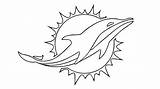 Dolphin Dolphins Nfl Redskins sketch template