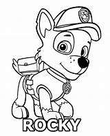 Patrol Paw Rocky Coloring Pages Colouring Print Printable Color Ryder Getcolorings Col Getdrawings Colorings sketch template