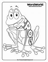 Coloring Wordworld Frog Pages Disney Sheets Word Kids Printables Printable Alphabet Worksheets Print sketch template