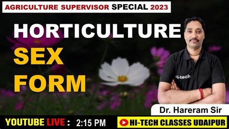 Sex Form Horticulture Agriculture Supervisor 2023 Hareram Sir
