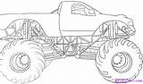 Monster Truck Coloring Pages Trucks Draw Kids Drawing Coloriage 4x4 Printable Jam Digger Grave Print Boys Step Dragoart Cars Speed sketch template