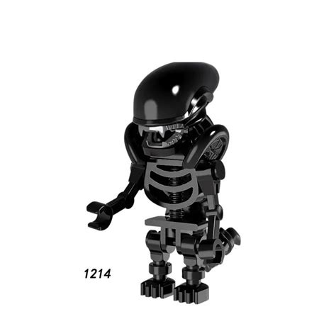 single sale super hero star wars  skeleton black alien building blocks figure bricks toy