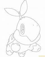 Turtwig Pages Pokemon Coloring Color sketch template