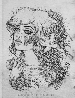 mermaid  lindsay zombie tattoos mermaid tattoos art
