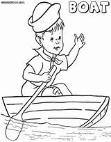 Boat Coloring Pages Rowing Drawing Print Getdrawings sketch template