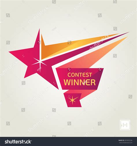 vector contest winner star stock vector  shutterstock