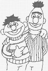 Bert Sesame Street Charts Too Christmas Knit Larger Click sketch template