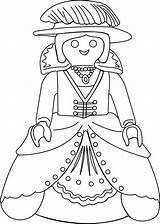 Playmobil Princesse Coloring Prinzessin Ausmalen Gratuit Ferme Malvorlagen Personnage Imprimé Fois Colorear sketch template