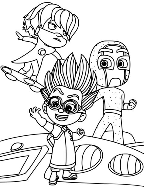 thoughts  pj masks printable coloring pages   turn