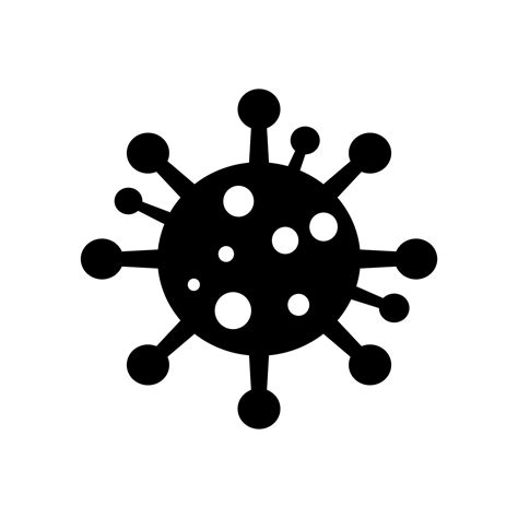 vector  virus icon disease symbol  vector art  vecteezy