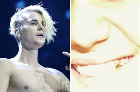 Justin Bieber Show Off His New Gold Tooth Daily Star