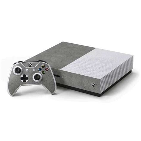 Speckle Grey Concrete Xbox One S Console And Controller Bundle Skin