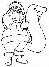 Papai Santa Claus sketch template