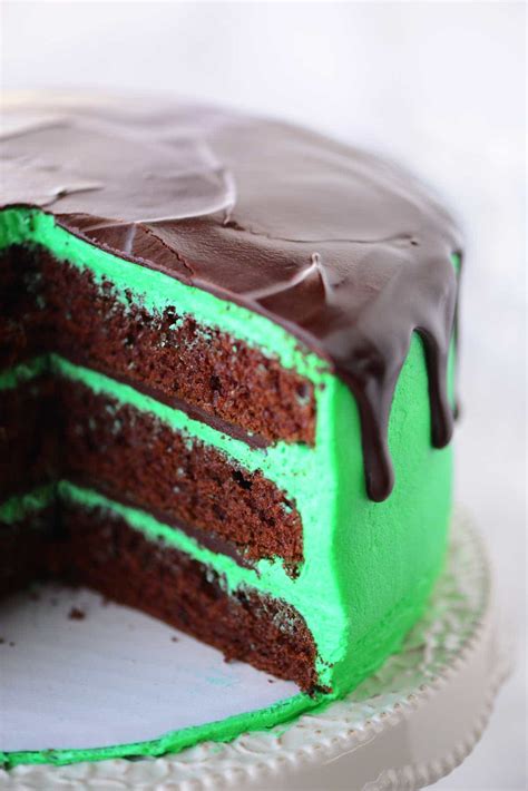 chocolate mint layer cake  gunny sack