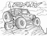 Jeep Coloring Pages Drawing Monster Boys Car Drawings Sheets Choose Board Wheeler sketch template
