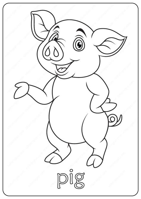 printable cute pig coloring pages coloring pages animal