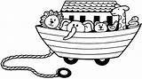 Arca Noe Arche Rollen Mit Spielsachen Schiff Aprender Ausmalbild Malvorlage sketch template