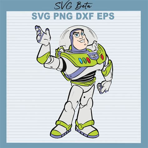 buzz lightyear toy story high quality svg cut files  handmade products