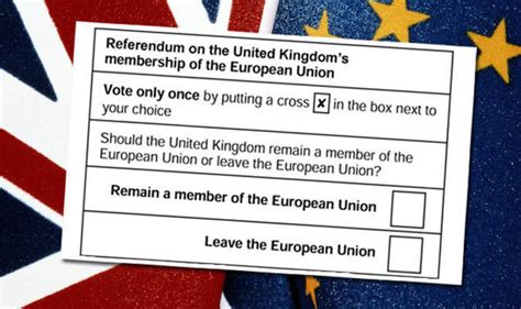 eu referendum government reveals ballot paper  brexit vote set