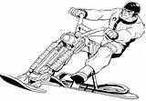 Action Coloring Pages Man Motobike sketch template