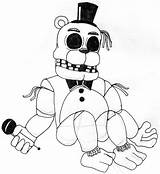 Freddy Coloring Fnaf Nights Fazbear Freddys Colorare Bear Animatronic Disegni Coloriages Funtime Coloringhome sketch template